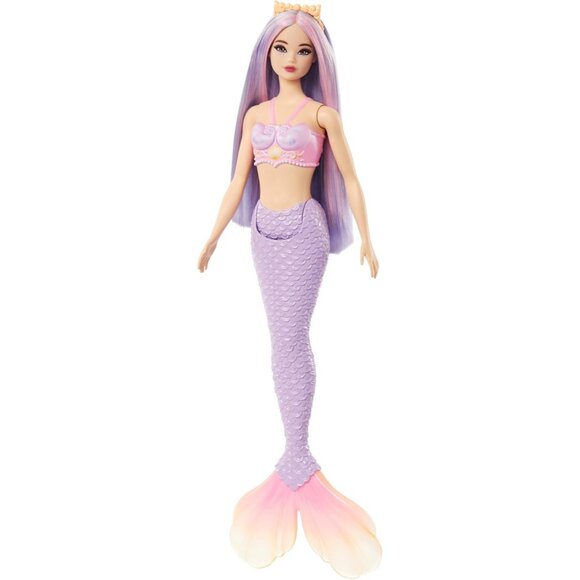 🆕Barbie Mermaid Doll with Pink & Lilac Fantasy Hair with Bodice & Lavender Tail - Picture 4 of 6